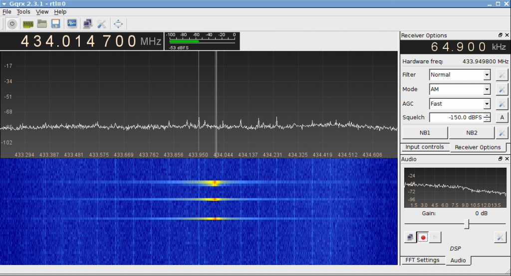 Decode 433.92 MHz weather station data · One Transistor