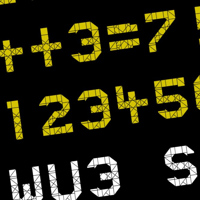 WU3 Segments – a free font based on Vienna subway displays